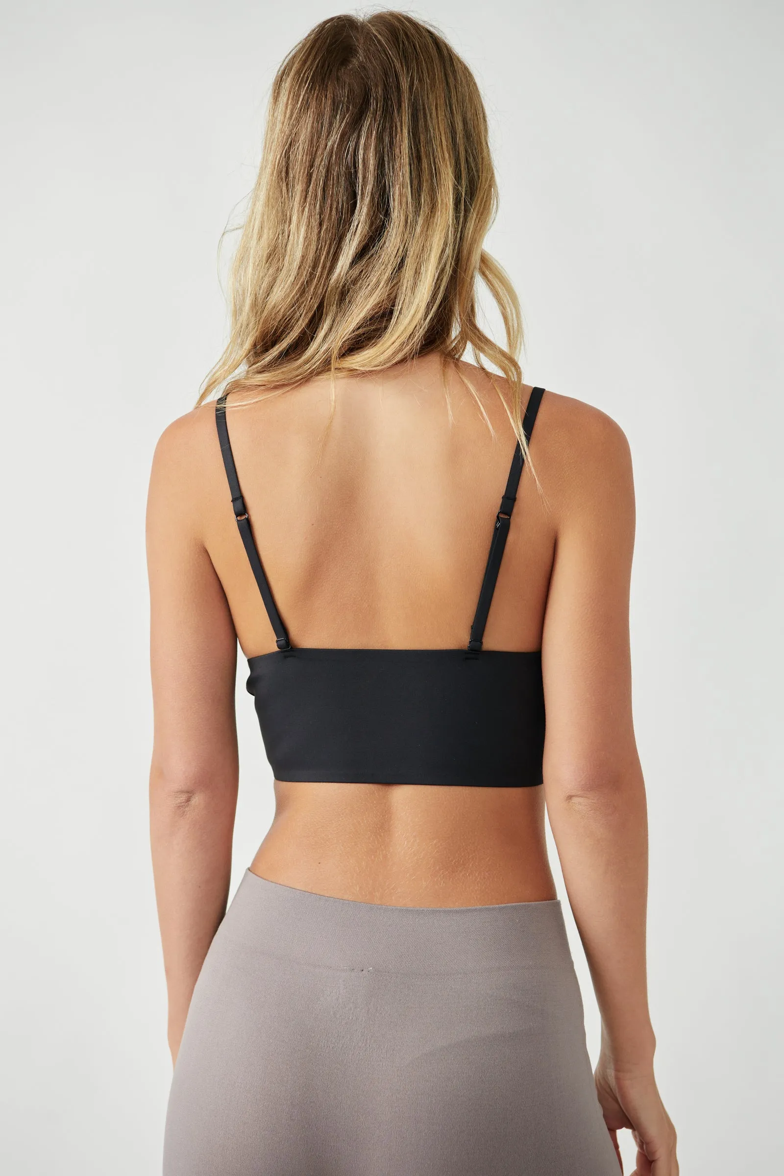 Free People Sage Longline Neo Bralette - Black