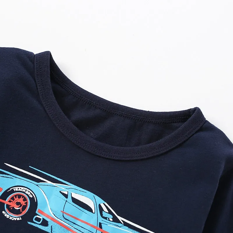 Full Sleeve Cars Printed Boys Sweatshirt