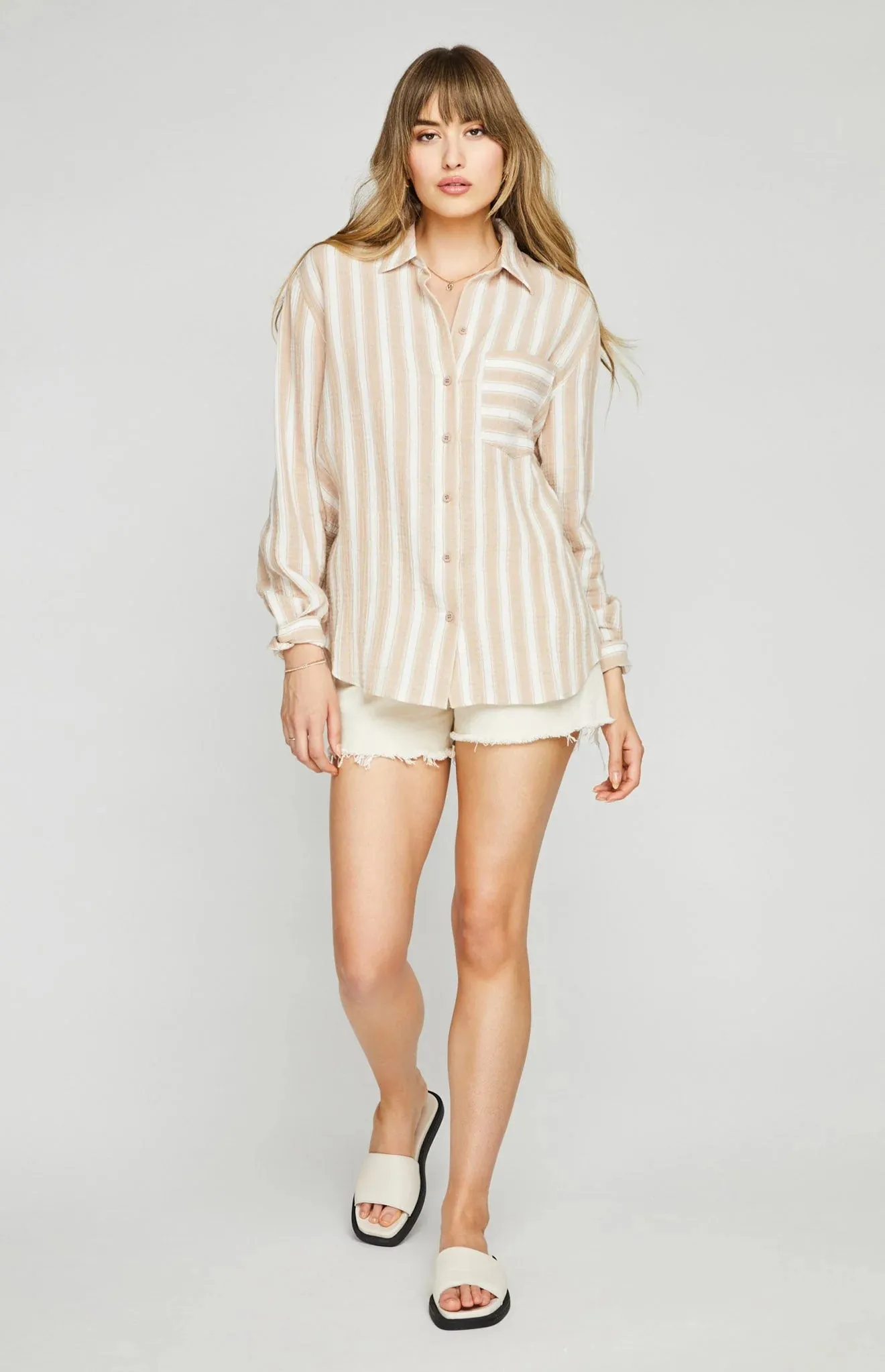 Gentle Fawn Sonia Shirt | Sand Stripe