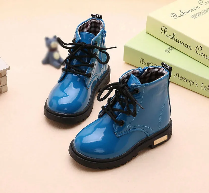 GIRLS BLUE SPECIAL ELEPHANTS CUSTOM BOOTS