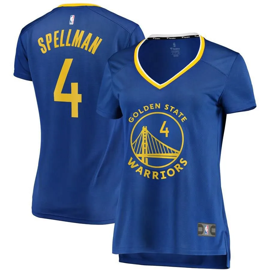 Golden State Warriors Omari Spellman Fanatics Branded Replica Fast Break Player Icon Jersey Womens - Blue | Ireland F4950J0