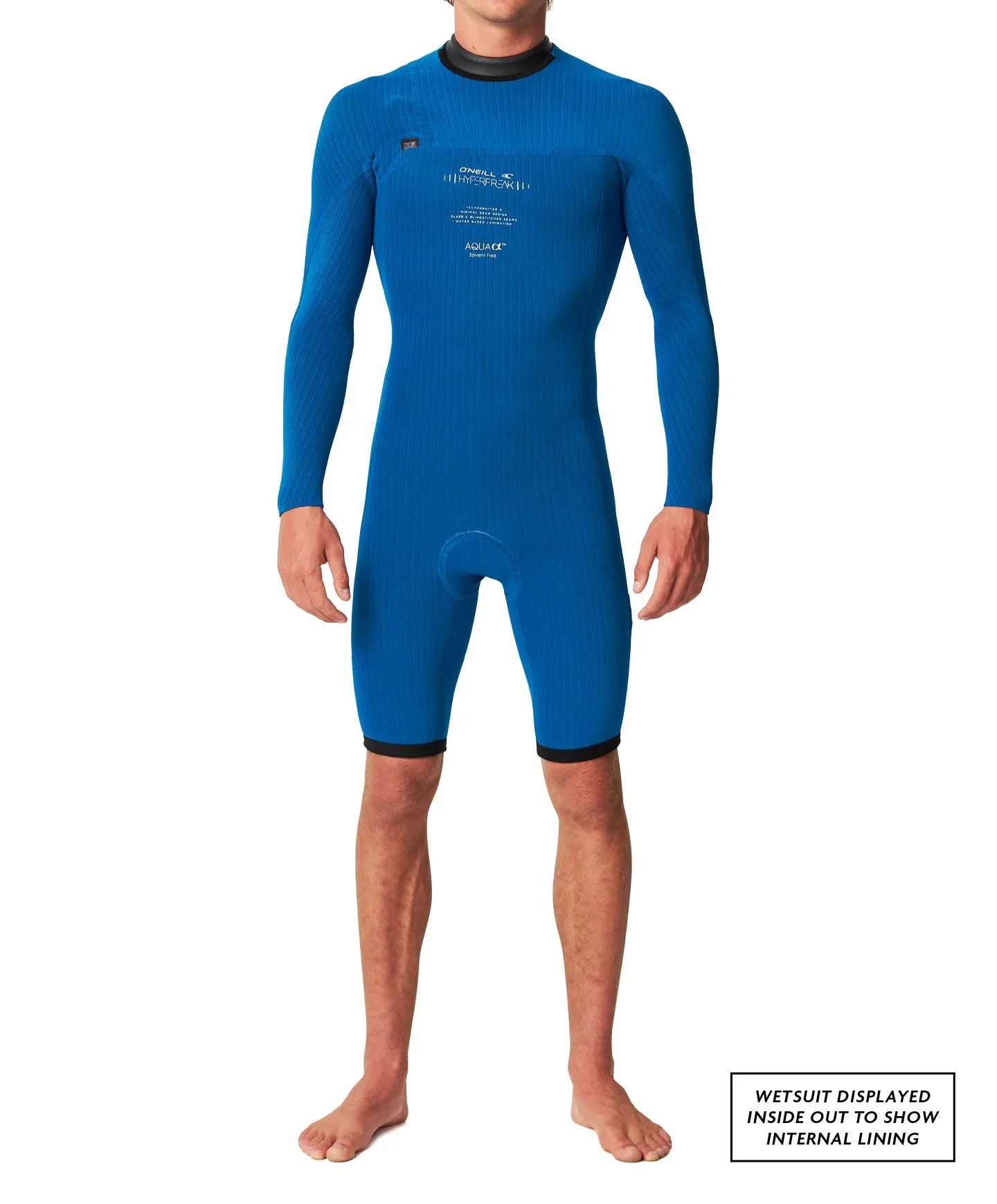 HyperFreak 2mm Long Sleeve Springsuit Chest Zip Wetsuit - Gunmetal