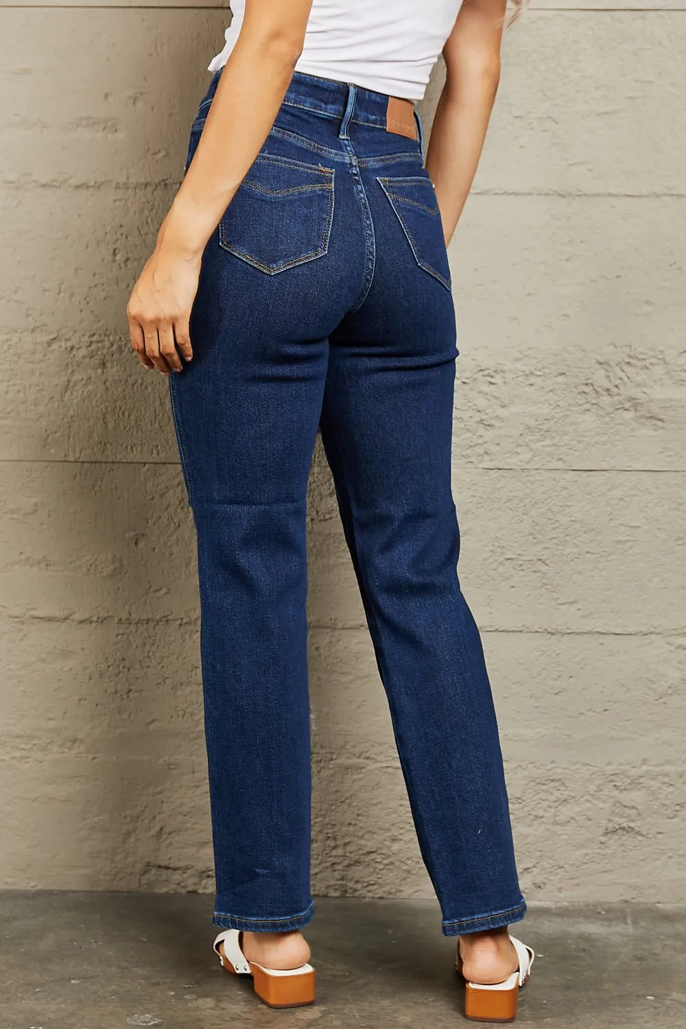 Judy Blue, High Waist Tummy Control Classic Straight Denim Jeans, 88575