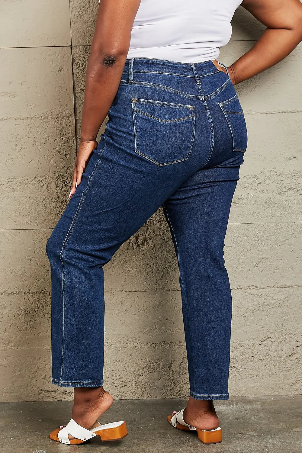 Judy Blue, High Waist Tummy Control Classic Straight Denim Jeans, 88575