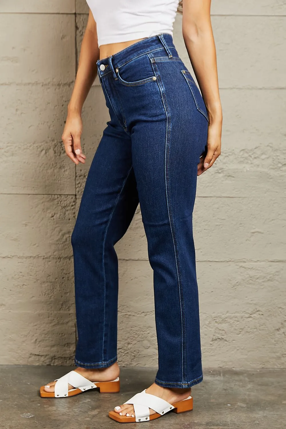 Judy Blue, High Waist Tummy Control Classic Straight Denim Jeans, 88575