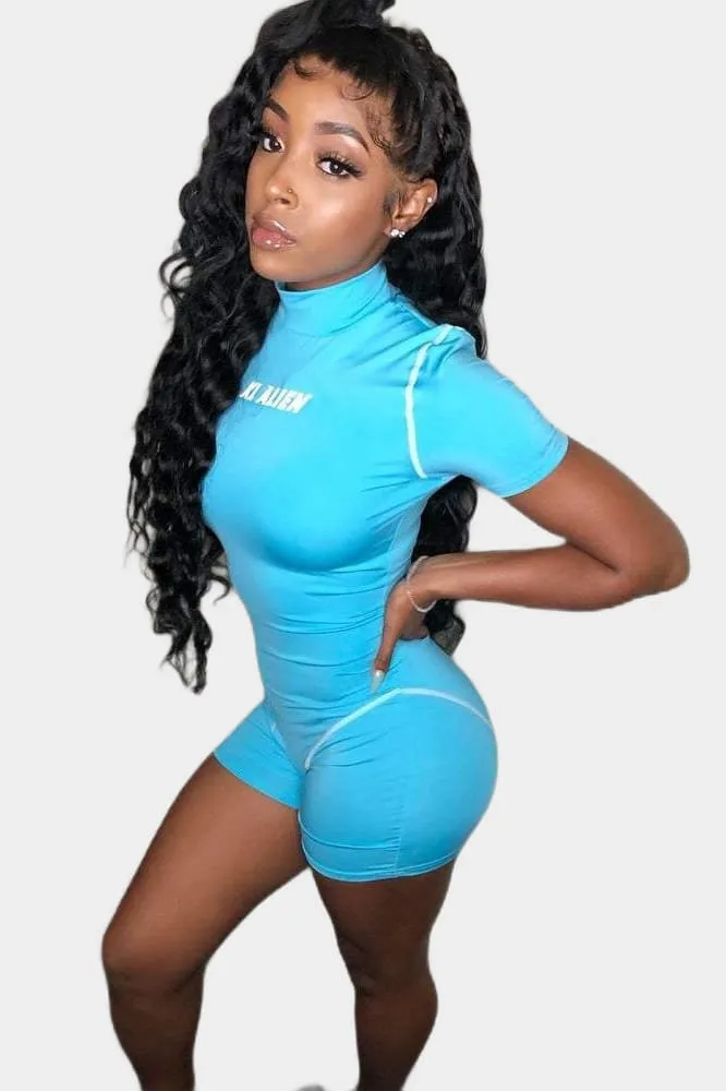 KL Alien Reflective Blue Romper