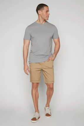 LENNON - Mens Rolled Up Shorts - Beige