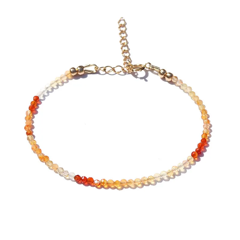 Mexican Fire Opal Luxury Bracelet