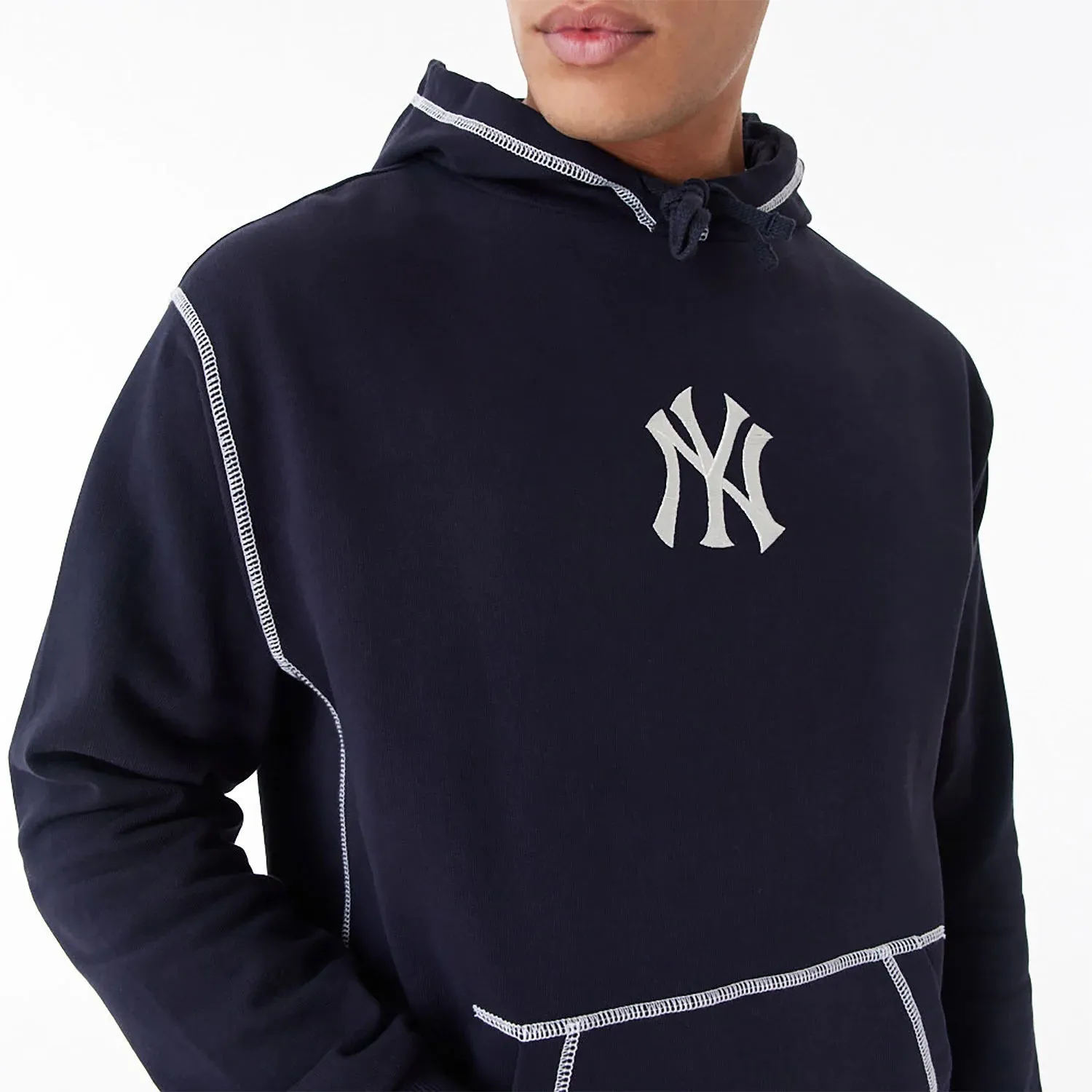 NEW ERA New York Yankees MLB World Series Navy Oversized Pullover Hoodie