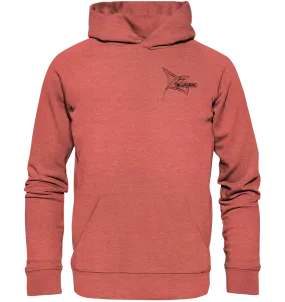 "Art Line Stingray" - Unisex Premium Organic Hoodie