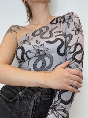 Snake One Shoulder top