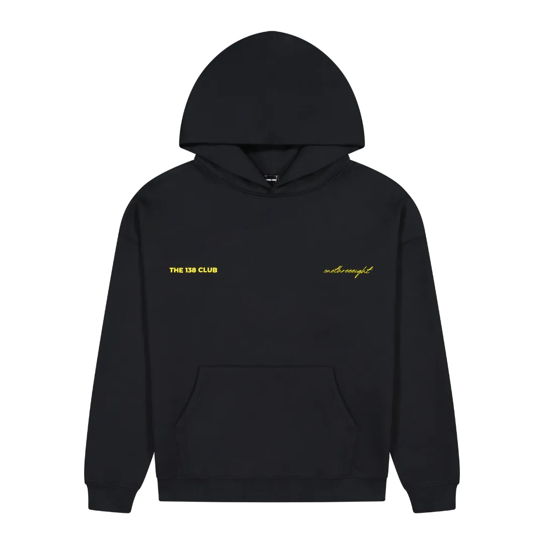 THE 138 CLUB HOODIE - BLACK