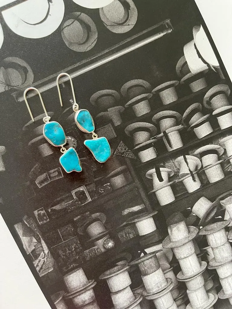 Turquoise & Sterling Silver Earrings 2