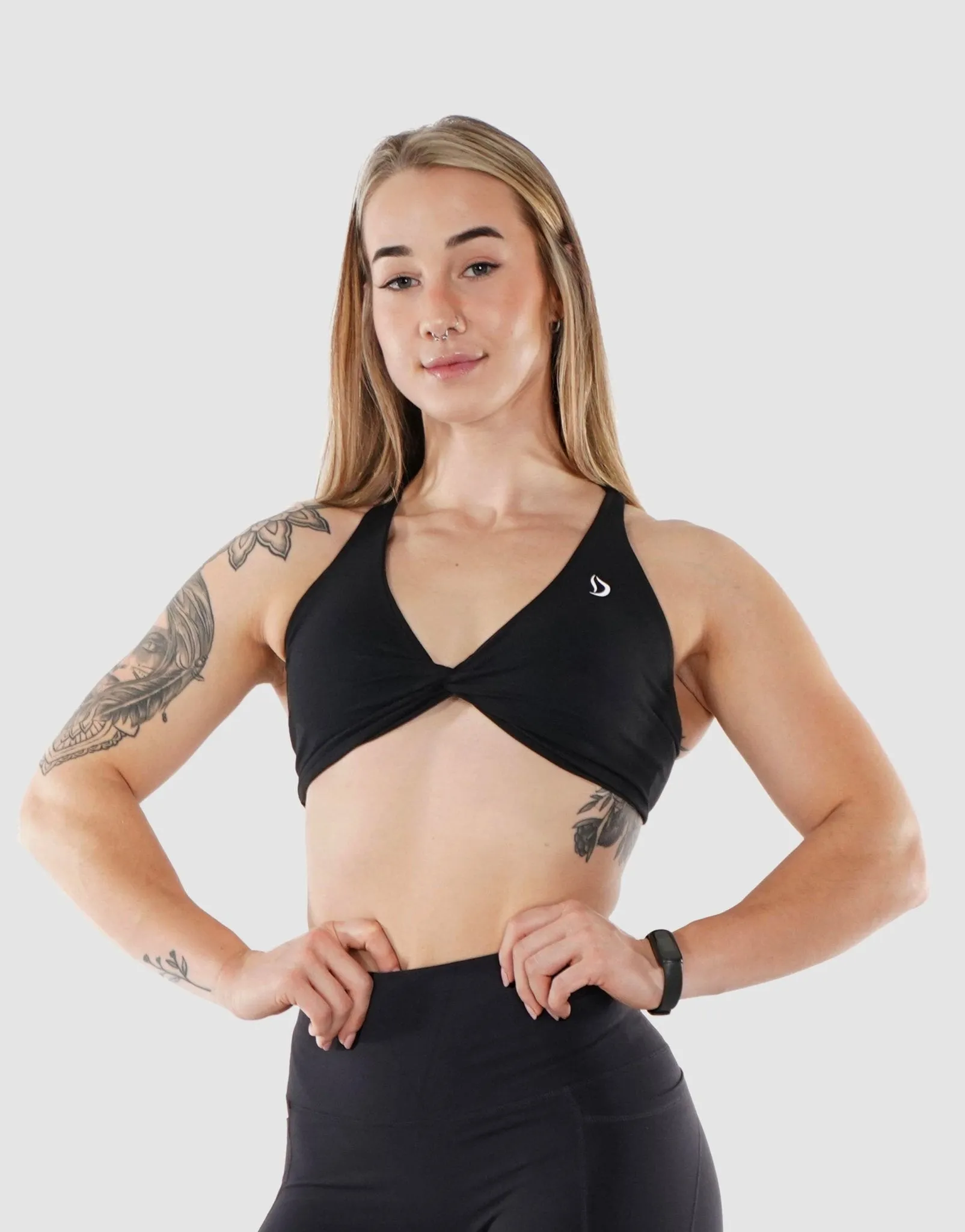 Twisted-Front Sports Bra