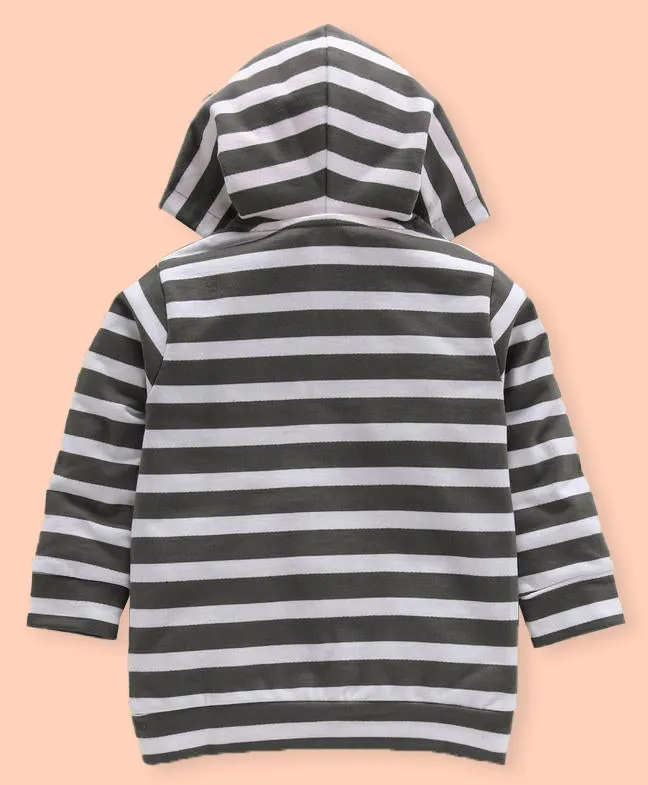 Ventra Striped Orange Hoodie