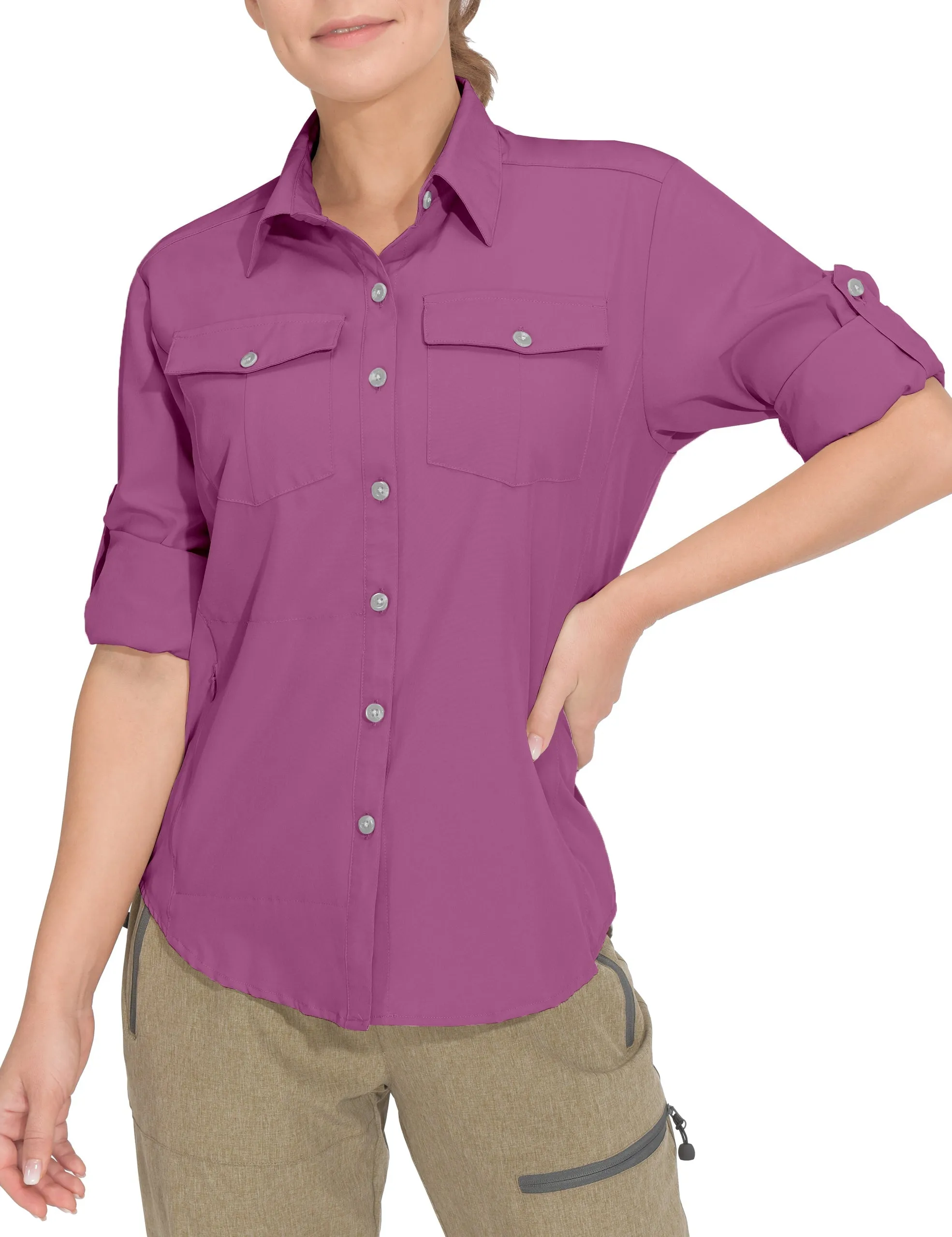 Women's Stretch Quick Dry UPF50  Long Sleeve Hiking Shirt